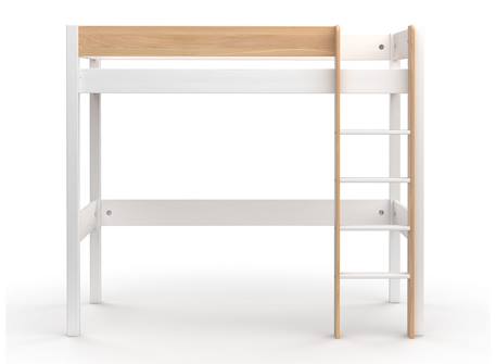 Lit mezzanine landes Blanc & bois massif+Bois massif kaki+Flanelle et bois massif+Kaki et bois massif 4 - vertbaudet enfant 
