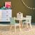 Table carrée enfant bois de pin 2 assises - judith Blanc+Rose+Vert+Vert olive 15 - vertbaudet enfant 
