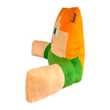 Coussin de lecture ultra-confortable avec dossier haut et accoudoirs Minecraft Bleu - steve+Orange - alex+Vert - creeper 9 - vertbaudet enfant 