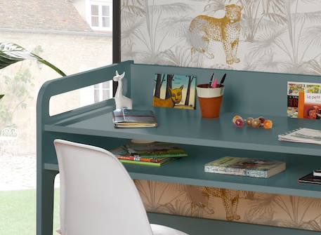 Bureau enfant féroé Blanc+Gris perle+Mousse 10 - vertbaudet enfant 