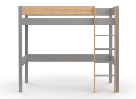 Lit mezzanine landes Blanc & bois massif+Bois massif kaki+Flanelle et bois massif+Kaki et bois massif 12 - vertbaudet enfant 