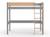 Lit mezzanine landes Blanc & bois massif+Bois massif kaki+Flanelle et bois massif+Kaki et bois massif 12 - vertbaudet enfant 