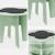 Table effet ardoise et 4 chaises avec rangement pour enfant Blanc+Vert 12 - vertbaudet enfant 