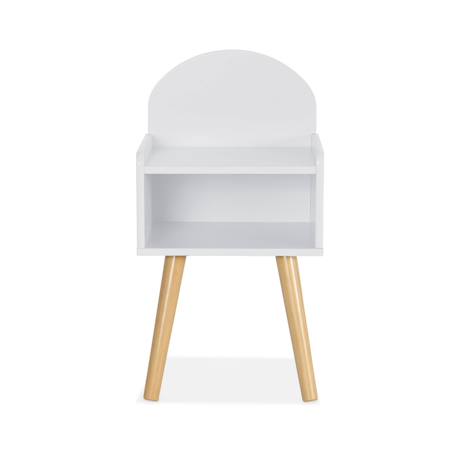 Table de chevet chambre enfant, pieds en pin Blanc+Rose+Vert 6 - vertbaudet enfant 