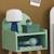 Table de chevet chambre enfant, pieds en pin Blanc+Rose+Vert 15 - vertbaudet enfant 