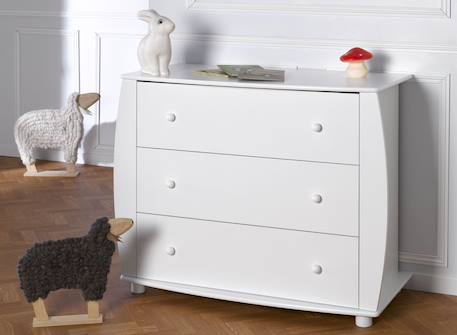 Commode à langer bébé médéa Blanc 1 - vertbaudet enfant 