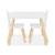 Table carrée enfant bois de pin 2 assises - judith Blanc+Rose+Vert+Vert olive 6 - vertbaudet enfant 