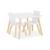 Table carrée enfant bois de pin 2 assises - judith Blanc+Rose+Vert+Vert olive 5 - vertbaudet enfant 