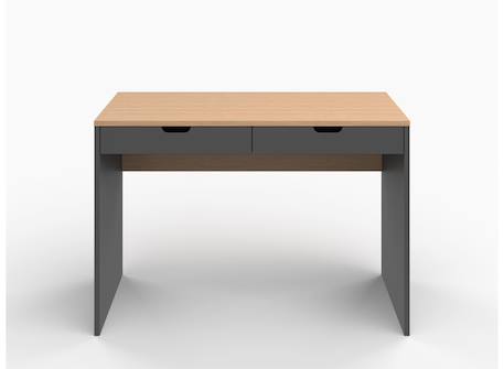 Bureau milor Anthracite & bois+Blanc & bois 4 - vertbaudet enfant 