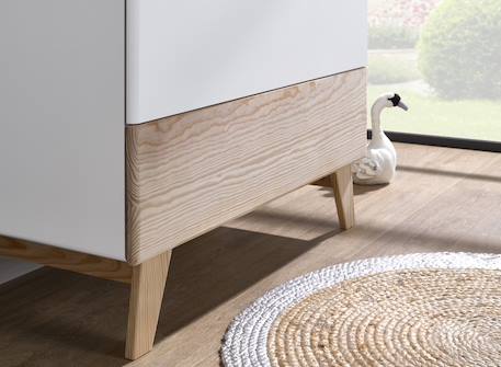 Commode bébé equilibre Blanc & bois 2 - vertbaudet enfant 