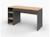 Bureau avec caisson milor Anthracite & bois+Blanc & bois 3 - vertbaudet enfant 
