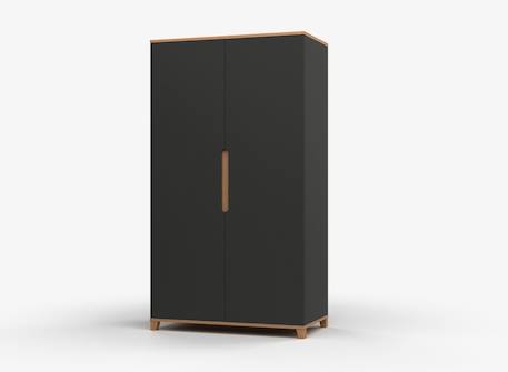 Armoire milor Anthracite & bois+Blanc & bois 4 - vertbaudet enfant 