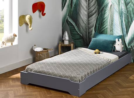Lit empilable lokka Gris flannelle 1 - vertbaudet enfant 