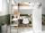 Lit mezzanine + armoire & bureau opus Blanc et bois+Bleu nuit+Mousse 5 - vertbaudet enfant 