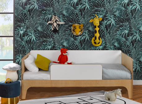 Lit banquette songe Bois & blanc 1 - vertbaudet enfant 