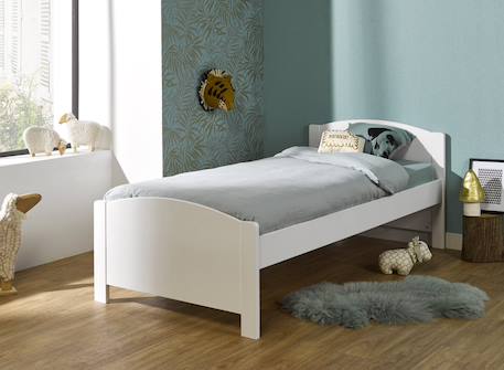 Lit ado opale pin massif Blanc 1 - vertbaudet enfant 
