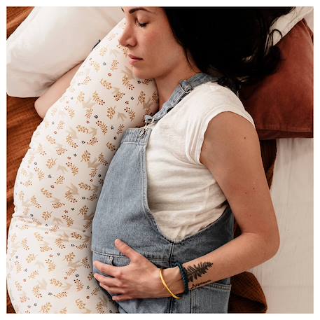 Coussin d'allaitement et de grossesse Cœurs/gris+Colombes+Lapins 12 - vertbaudet enfant 