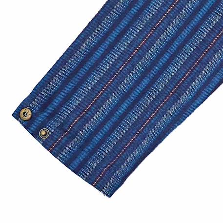 Chemise flanelle  hiver   col mao  rimbaud Bleu foncé bordeaux 6 - vertbaudet enfant 