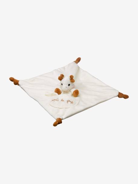 Doudou avec attache sucette Sophie la girafe VULLI beige 2 - vertbaudet enfant 