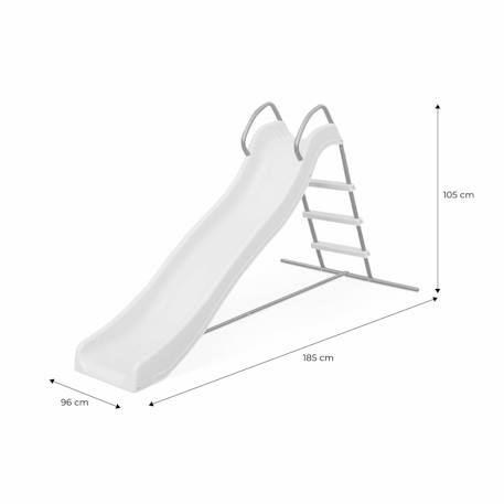 Toboggan sirocco, double vague, structure de jardin, station de jeu extérieure Vert 5 - vertbaudet enfant 