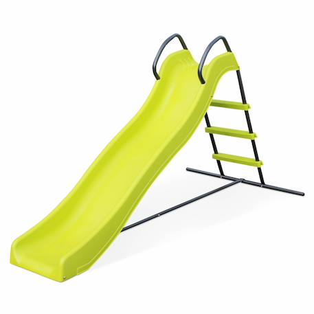 Toboggan sirocco, double vague, structure de jardin, station de jeu extérieure Vert 1 - vertbaudet enfant 