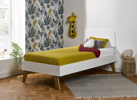 Lit enfant origine Blanc & chêne+Chêne+Gris & chêne 1 - vertbaudet enfant 