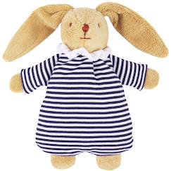 Jouet-Premier âge-Peluche hochet lapin nid d'ange marinière (20 cm)