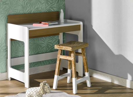 Bureau enfant scandi Blanc 1 - vertbaudet enfant 
