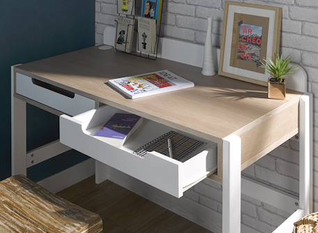 Bureau enfant nomade Blanc 2 - vertbaudet enfant 