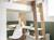 Lit mezzanine + armoire & bureau opus Blanc et bois+Bleu nuit+Mousse 4 - vertbaudet enfant 