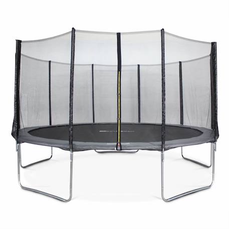 Trampoline ø460cm - neptune avec son filet de protection Gris 1 - vertbaudet enfant 
