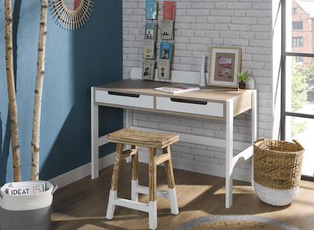 Bureau enfant nomade Blanc 1 - vertbaudet enfant 