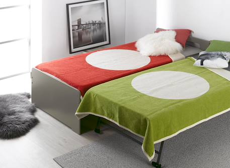 Lit gigogne enfant féroé Ardoise+Blanc+Lin 11 - vertbaudet enfant 
