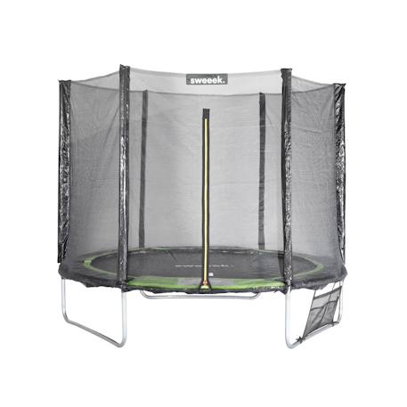 Trampoline 250 cm – galaxie avec filet de protection, bâche, filet pour chaussures, kit d’ancrage Gris+Vert 8 - vertbaudet enfant 