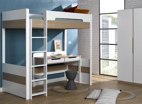 Bureau enfant nomade Blanc 4 - vertbaudet enfant 