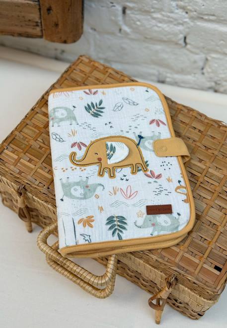 Protège carnet de santé hawaiki Ecru 1 - vertbaudet enfant 