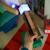 Lampe torche led minecraft - rechargeable par usb - 4 couleurs + support mural Marron pixelisé 2 - vertbaudet enfant 