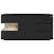 Buffet minecraft 5 tiroirs et compartiment ouvert avec éclairage led Effet carbone noir 3 - vertbaudet enfant 