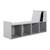 Banc de rangement avec 2 coussins et 4 bacs de rangement Gris - motif minecraft 5 - vertbaudet enfant 