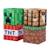 Banc de rangement avec 2 coussins et 4 bacs de rangement Gris - motif minecraft 4 - vertbaudet enfant 