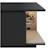 Meuble tv minecraft 2 portes et compartiment avec éclairage led Carbone noir 4 - vertbaudet enfant 