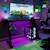 Bureau gaming avec led et support rabattable pour casque et gobelet Noir - minecraft 6 - vertbaudet enfant 