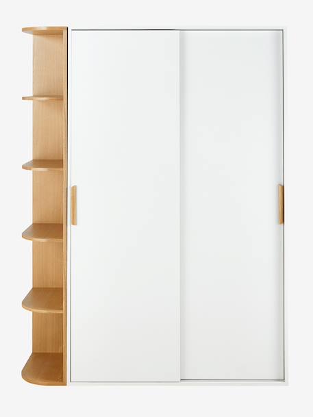 Armoire 2 portes coulissantes + bibliothèque JAPI blanc 6 - vertbaudet enfant 
