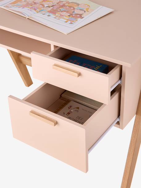 Bureau enfant Rétro Vintage rose poudré 12 - vertbaudet enfant 