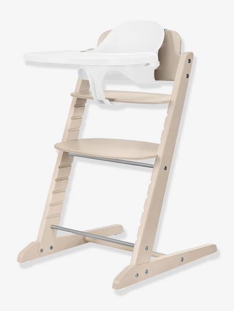 Chaise haute Iris 3-en-1 beige+blanc+noir 1 - vertbaudet enfant 