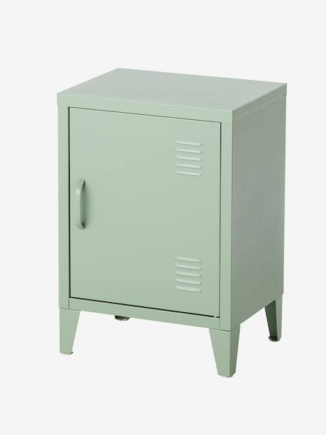Table de chevet 1 porte en métal rose+vert 9 - vertbaudet enfant 