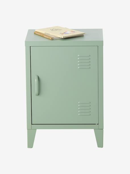 Table de chevet 1 porte en métal rose+vert 12 - vertbaudet enfant 