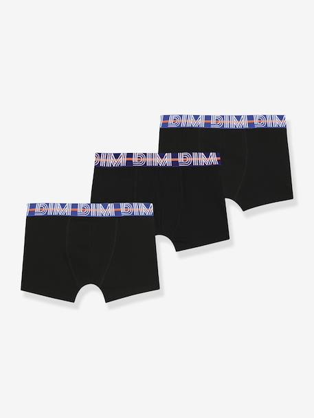 Garçon-Sous-vêtement-Lot de 3 boxers garçon ceinture contrastée Ecodim