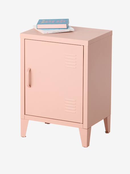 Table de chevet 1 porte en métal rose+vert 4 - vertbaudet enfant 