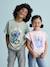 T-shirt noué 'Good day' Disney Stitch manches courtes lilas poudré 5 - vertbaudet enfant 